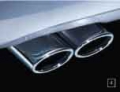 AMG rear silencer, oval, two-pipe, CLK500